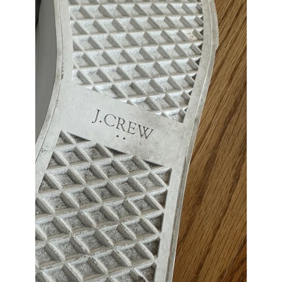 J.Crew Mens Canvas Lace Up Sneakers White & Tan Sneakers Size 11 - Picture 4 of 7